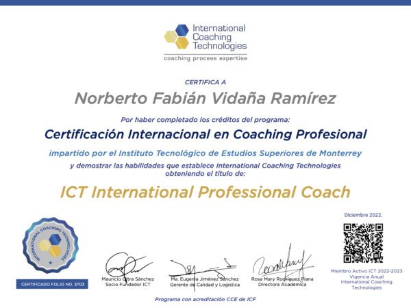 certificación internacional en coaching ict octubre