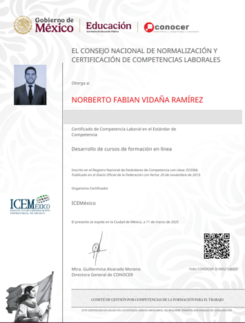 certificado de competencia ec0366 diseño de cursos en línea